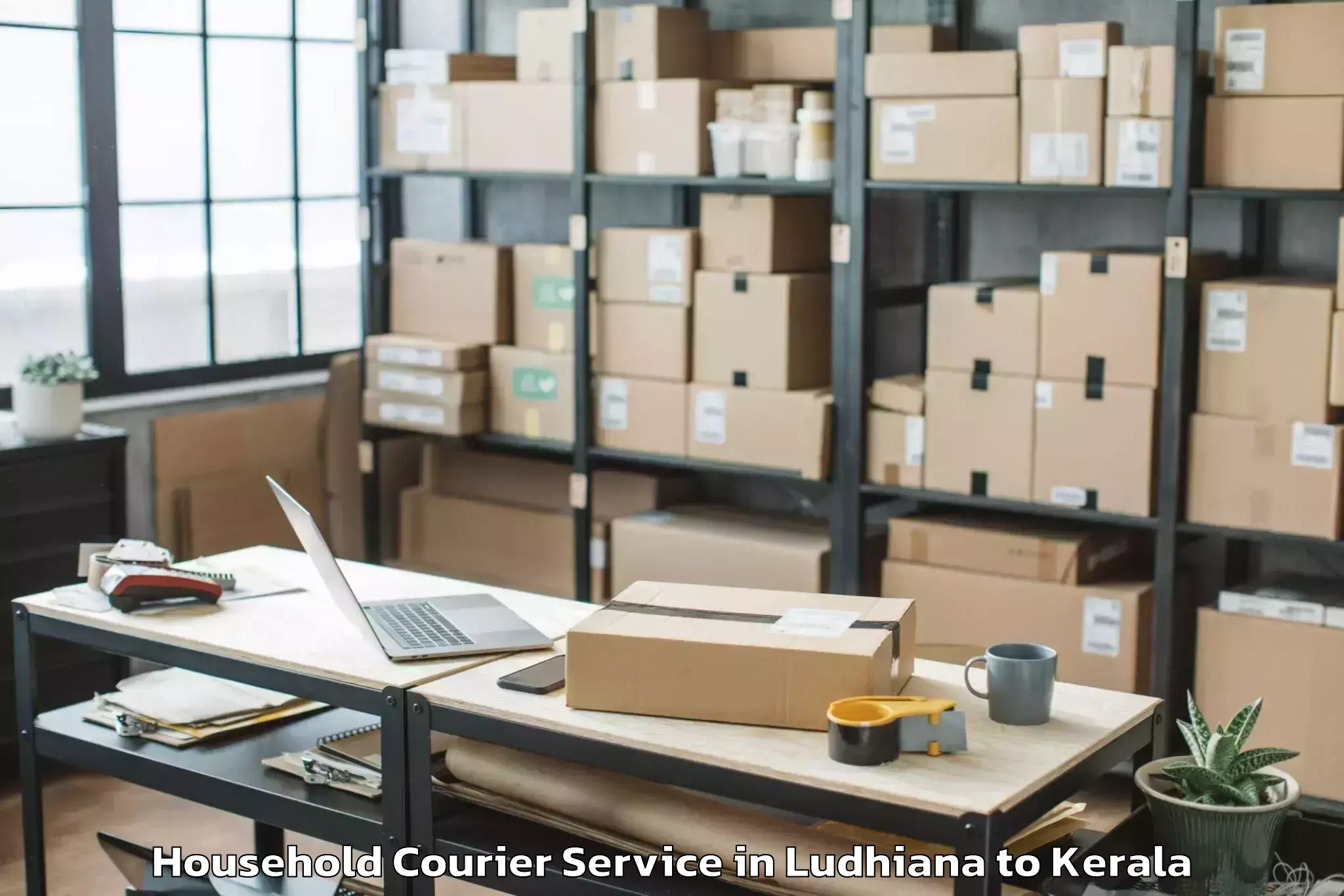 Book Ludhiana to Chelakara Household Courier